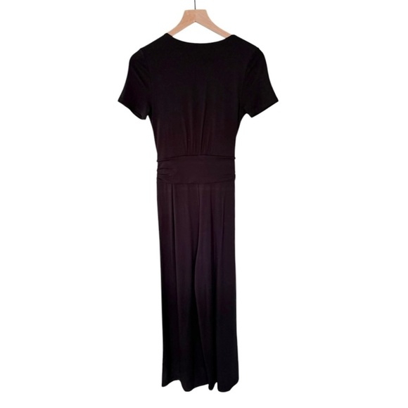 Boden Ellen Jersey Knit Wide Leg‎ Cropped Jumpsuit Black Women’s Size 4 - Picture 6 of 13